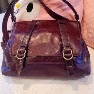 Cole Haan Aubergine Messenger Bag